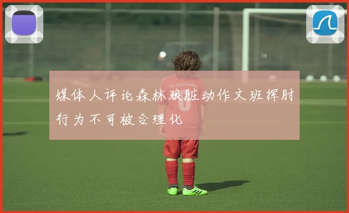 媒体人评论森林狼脏动作文班挥肘行为不可被合理化